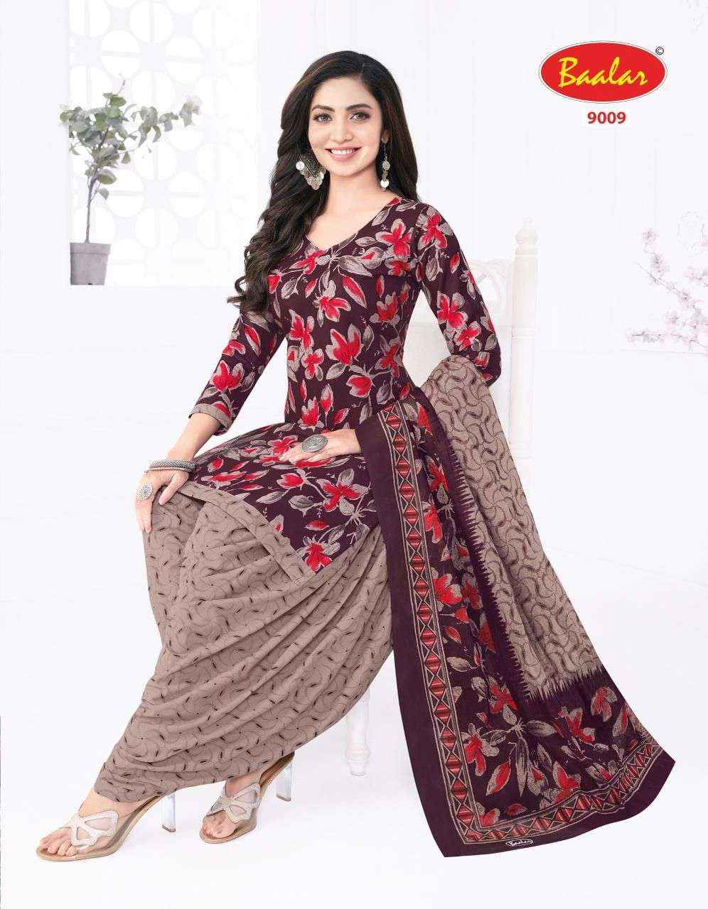 BAALAR CRISTAL PATIYALA VOL 9 COTTON PRINTED SALWAR SUIT