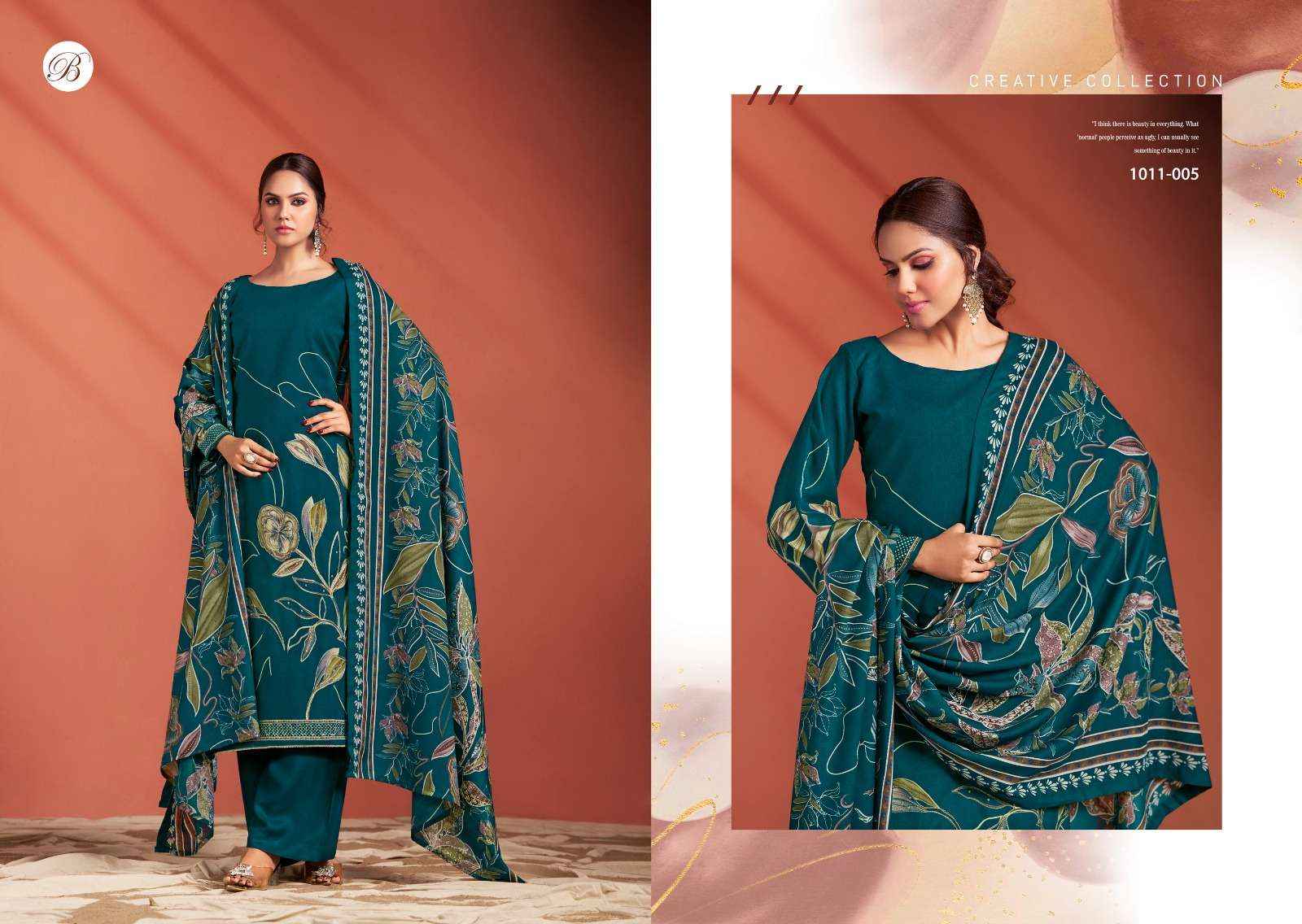 Belliza Samaira Vol 2 Unstitch Fancy Ladies Suit Dress Material Wholesale Price ( 6 Pcs Catalog )