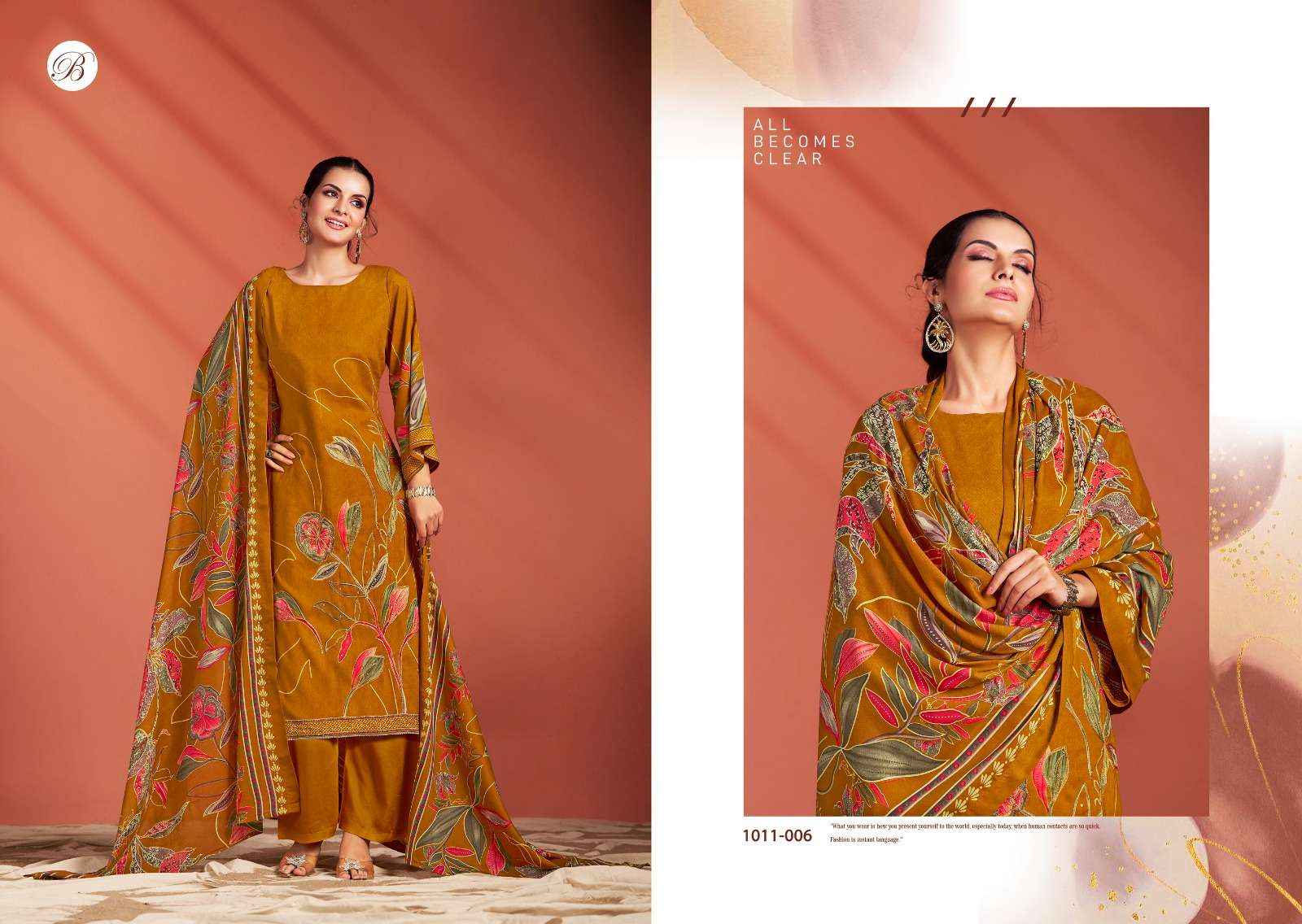 Belliza Samaira Vol 2 Unstitch Fancy Ladies Suit Dress Material Wholesale Price ( 6 Pcs Catalog )