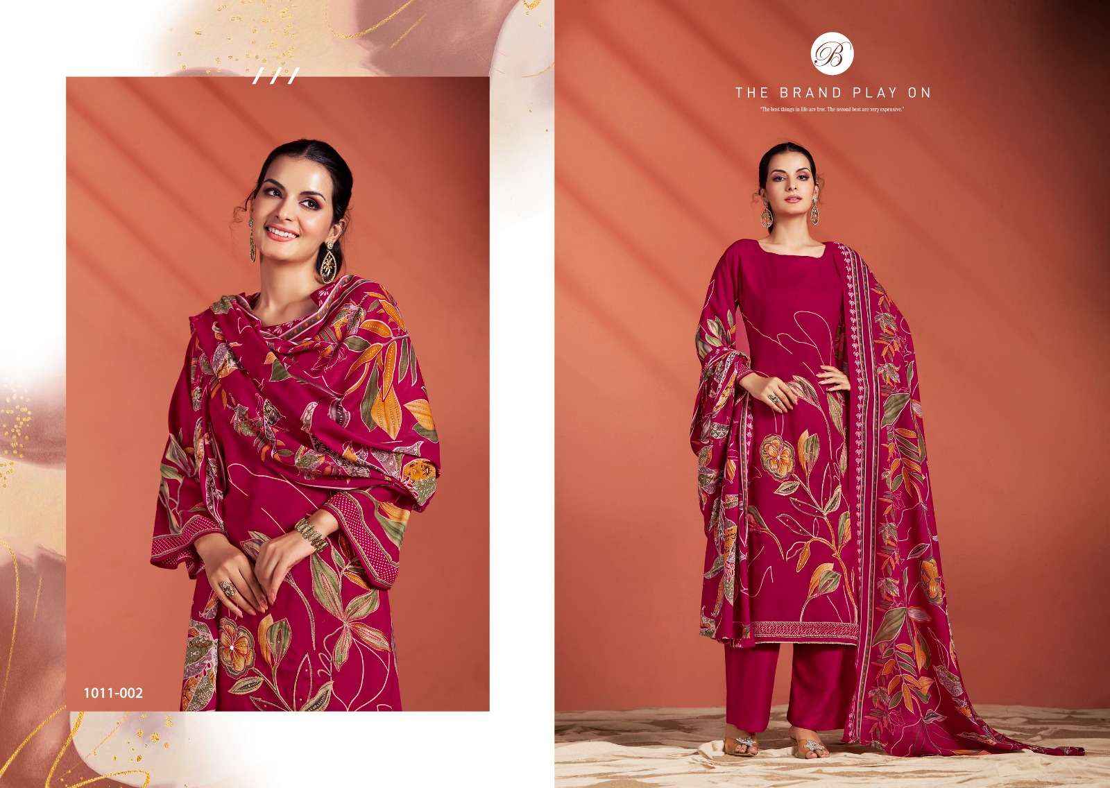 Belliza Samaira Vol 2 Unstitch Fancy Ladies Suit Dress Material Wholesale Price ( 6 Pcs Catalog )