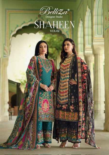 Belliza Shaheen Vol 2 Viscouse Reyon Dress Material Wholesale Price ( 8 Pcs Catalog )