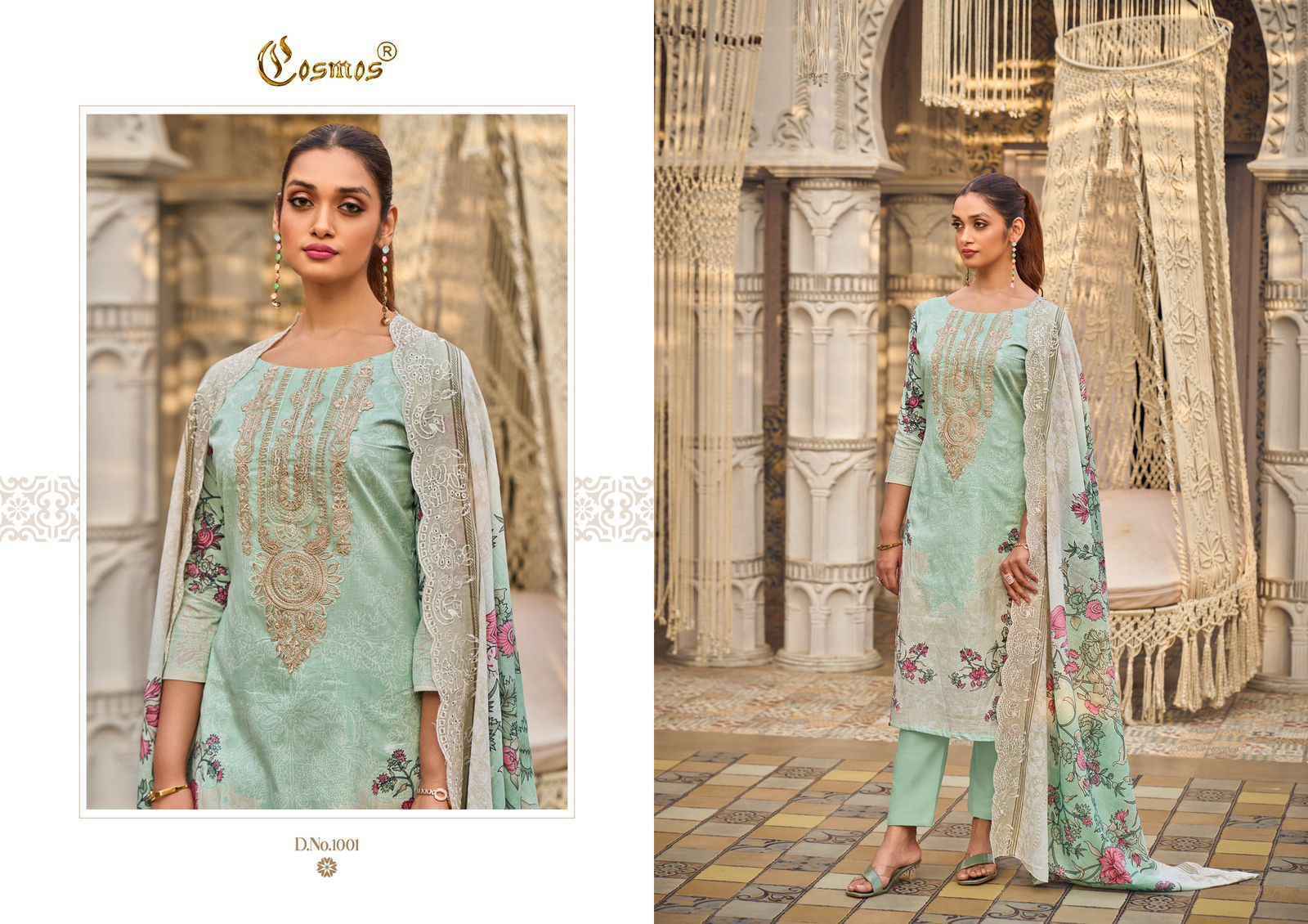 Cosmos Needle Wonder Vol 1 Lawn Cotton Dress Material Wholesale Price ( 8 Pcs Catalog )