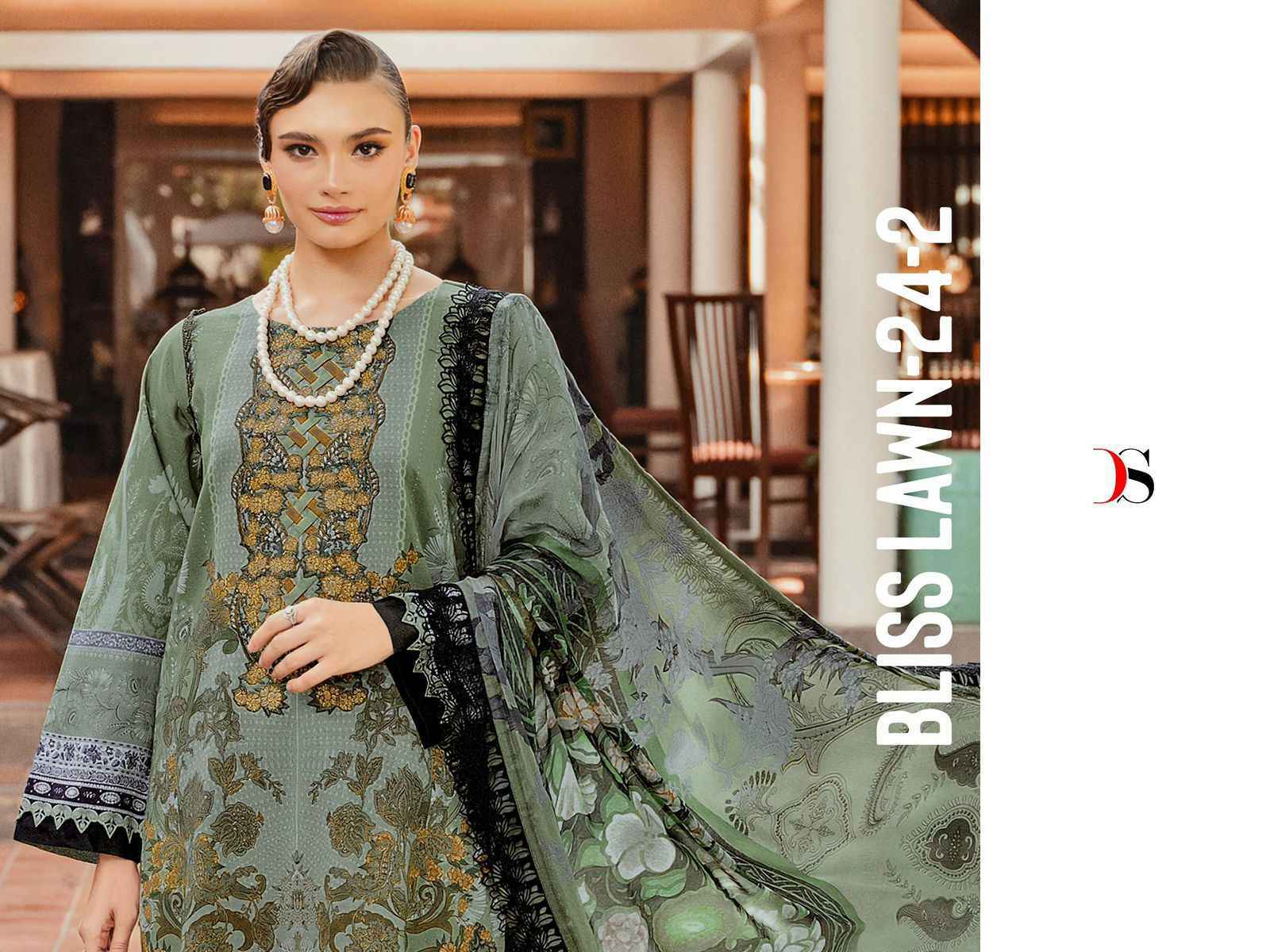 Deepsy Bliss Lawn Vol 24-2 Cotton Dress Material Wholesale Price ( 8 Pcs Catalog )