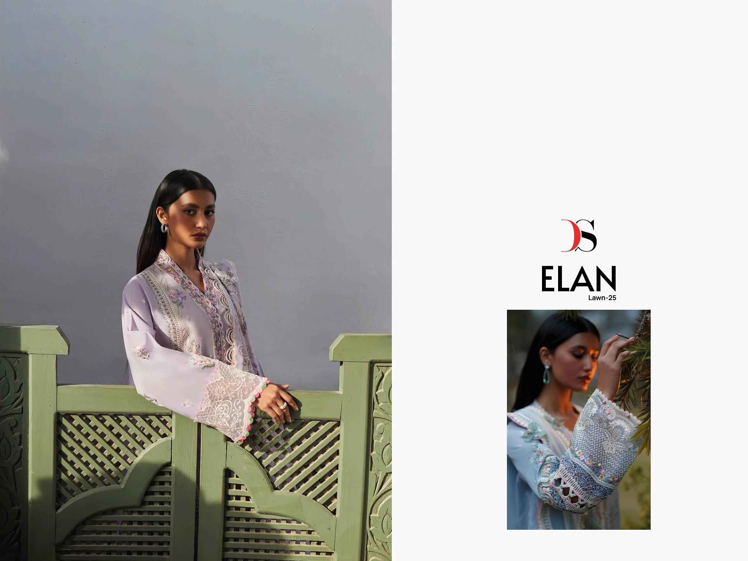 Deepsy Elan Lawn Vol 25 Cotton Dress Materia Wholesale Price ( 6 Pcs Catalog )