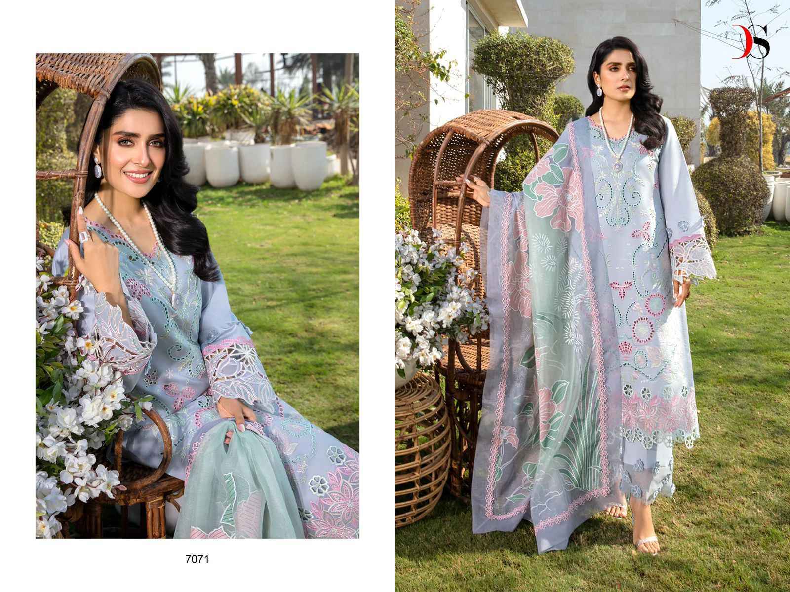 Deepsy Rangrasiya Premium Lawn 24-3 Cotton Dress Material Wholesale Price ( 4 Pcs Catalog )