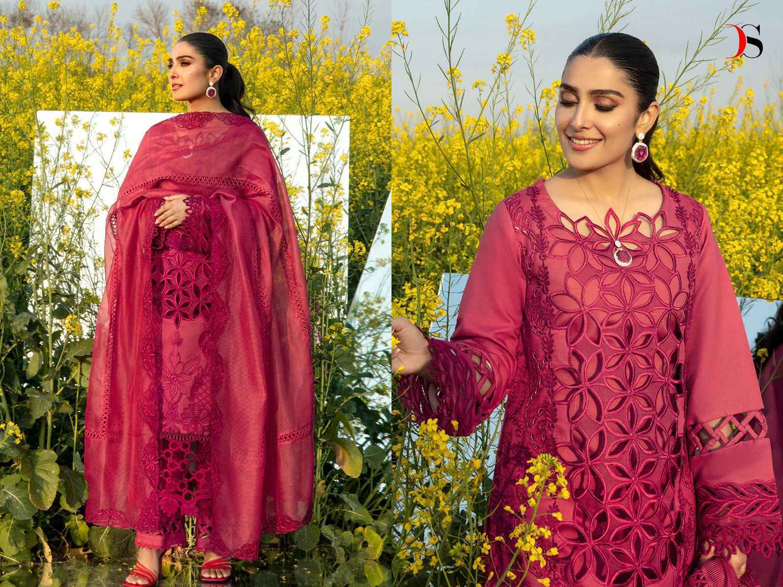 Deepsy Rangrasiya Premium Lawn 24-3 Cotton Dress Material Wholesale Price ( 4 Pcs Catalog )