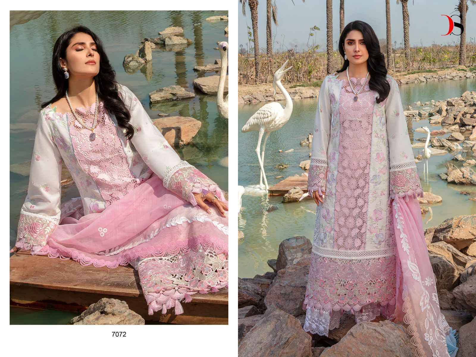 Deepsy Rangrasiya Premium Lawn 24-3 Cotton Dress Material Wholesale Price ( 4 Pcs Catalog )