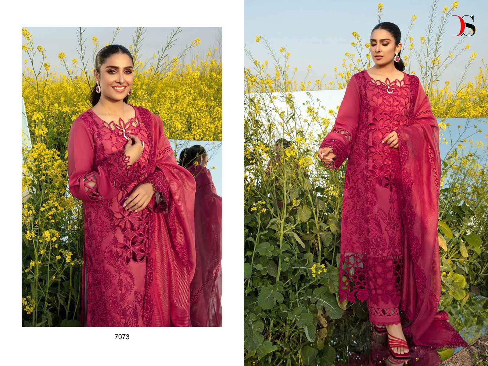 Deepsy Rangrasiya Premium Lawn 24-3 Cotton Dress Material Wholesale Price ( 4 Pcs Catalog )