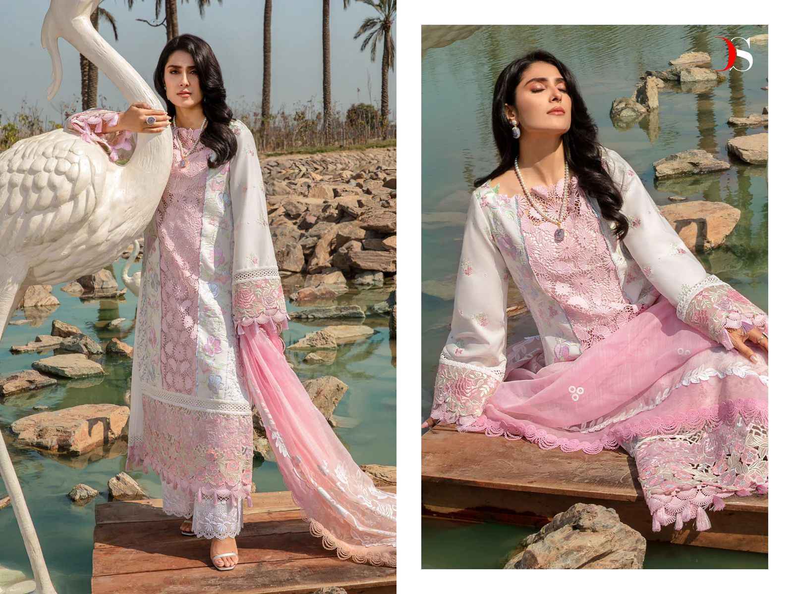 Deepsy Rangrasiya Premium Lawn 24-3 Cotton Dress Material Wholesale Price ( 4 Pcs Catalog )