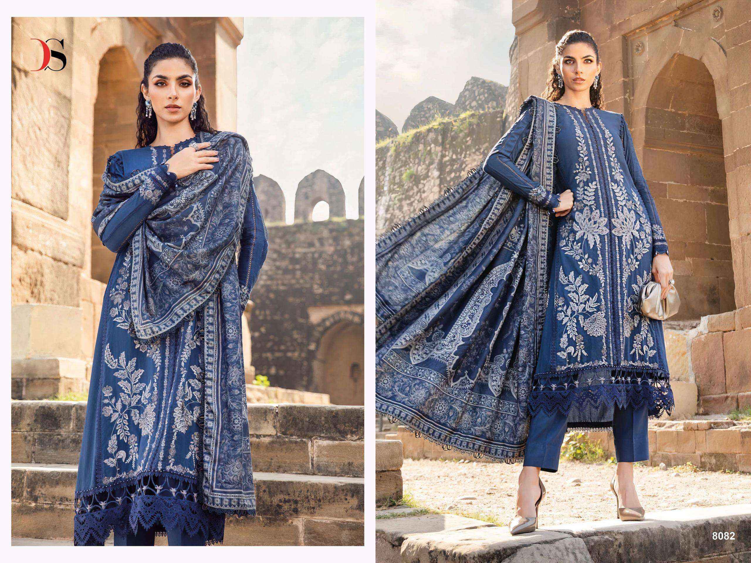 DEEPSY SUITS MARIA B EMBROIDERED COLLECTION PAKISTANI SUITS ( 5 PCS CATALOG )