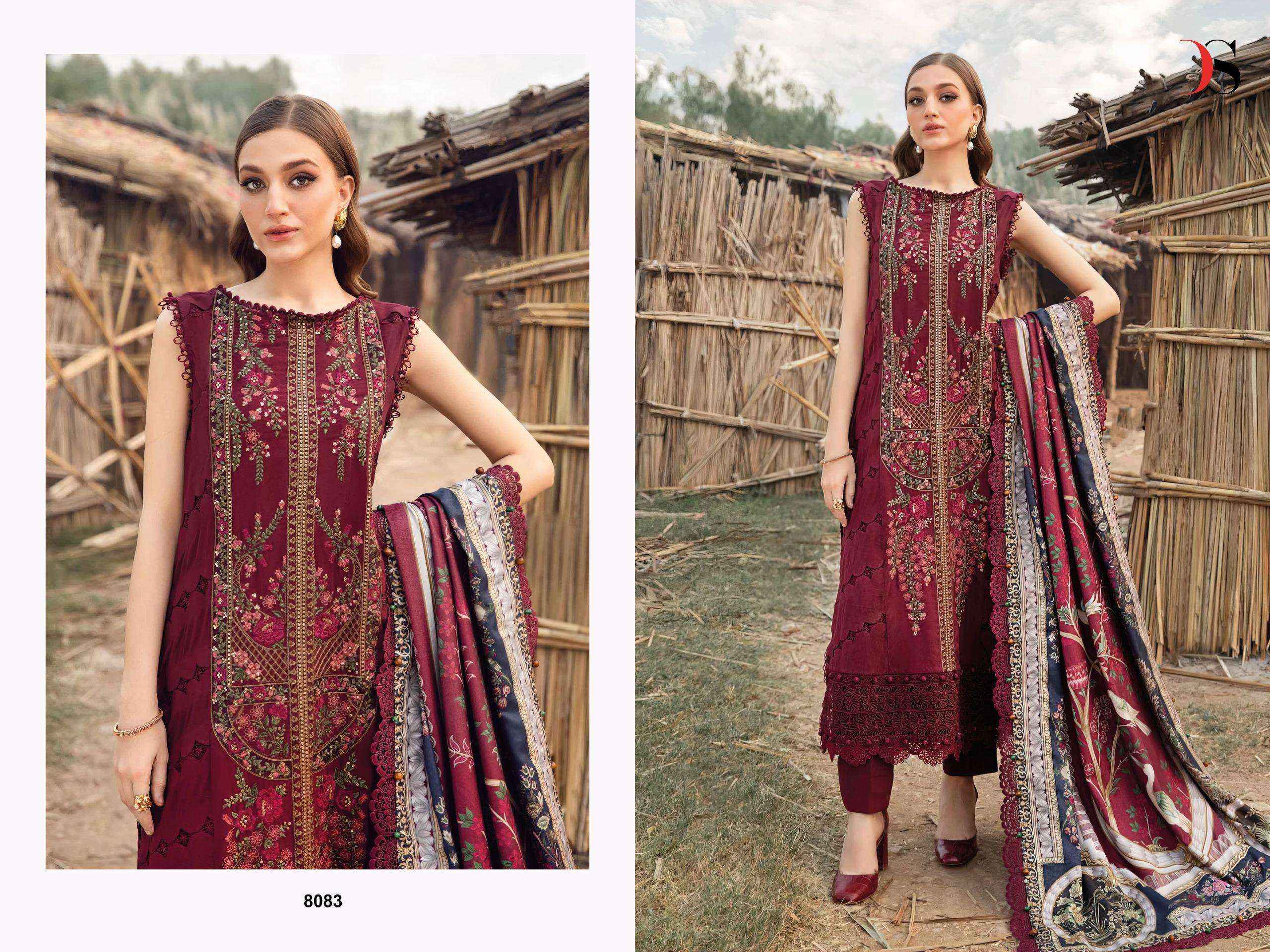 DEEPSY SUITS MARIA B EMBROIDERED COLLECTION PAKISTANI SUITS ( 5 PCS CATALOG )