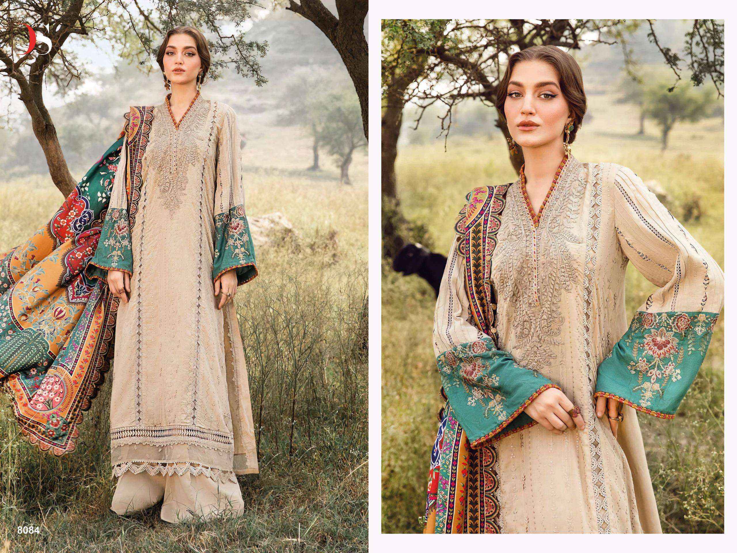 DEEPSY SUITS MARIA B EMBROIDERED COLLECTION PAKISTANI SUITS ( 5 PCS CATALOG )