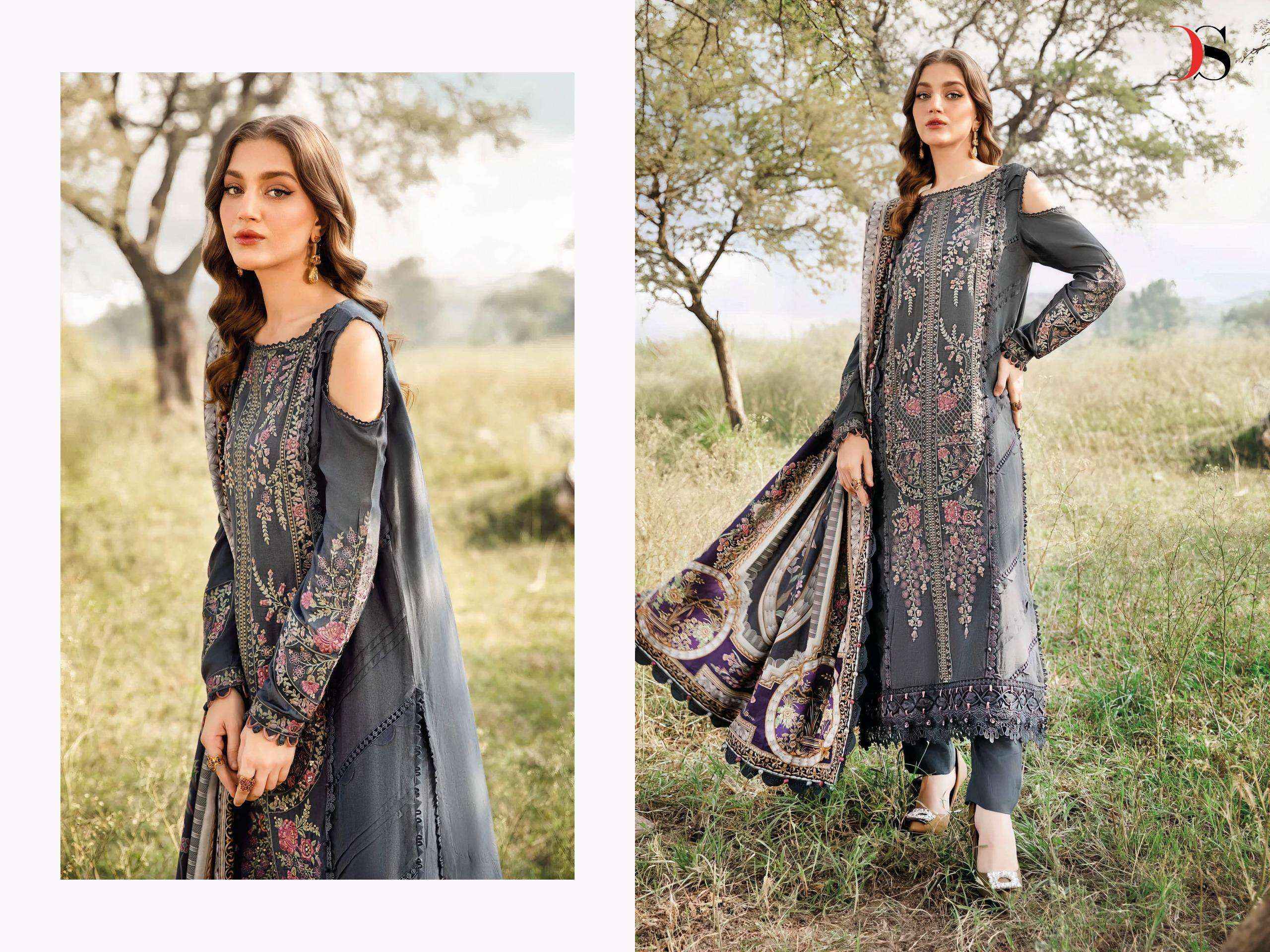 DEEPSY SUITS MARIA B EMBROIDERED COLLECTION PAKISTANI SUITS ( 5 PCS CATALOG )