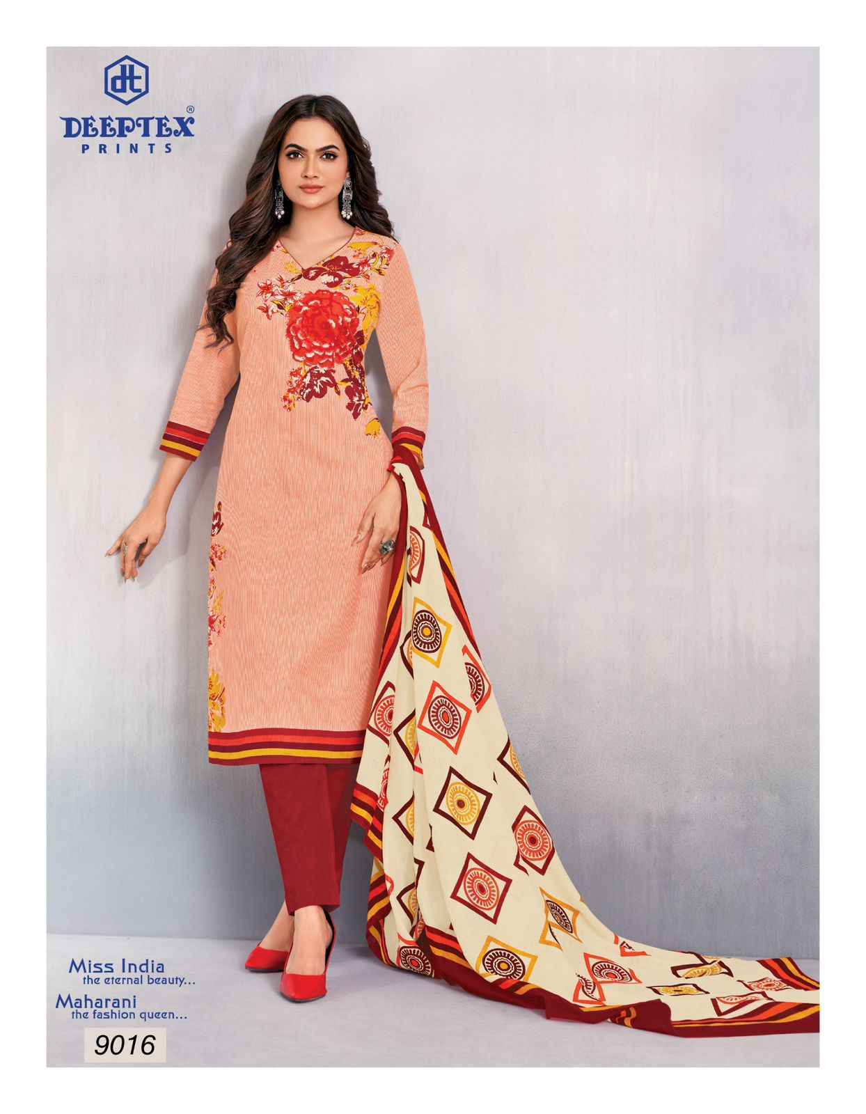 Deeptex Miss India Vol 90 Wholesale Cotton Printed Dress Material ( 16 Pcs Catalog )