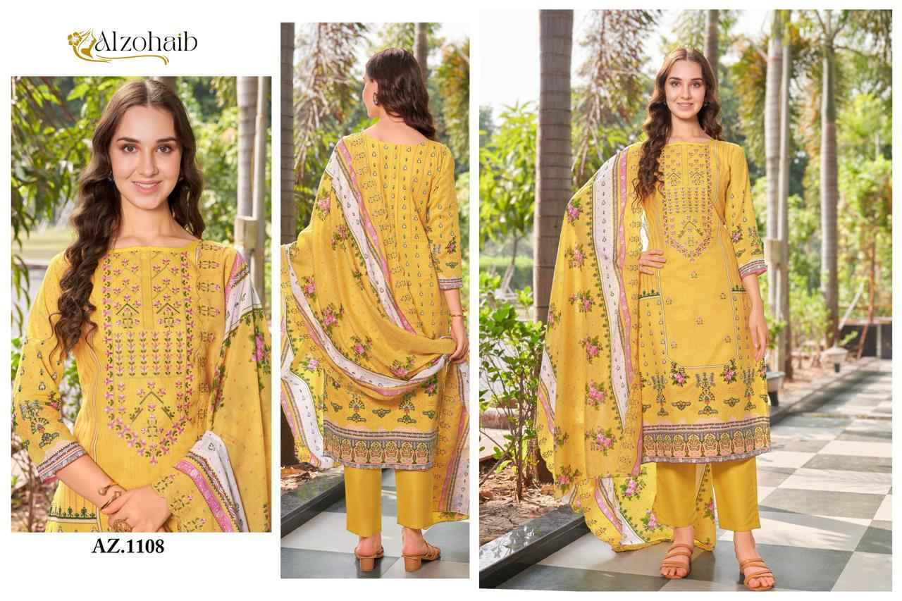 Dohaib AZ Cotton Dress  Material Wholesale Price ( 6 Pcs Catalog )