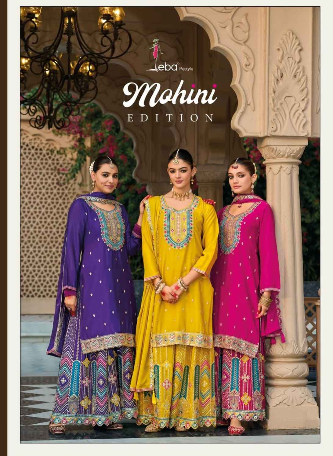 Eba Lifestyle Mohini Readymade Chinon Suit Dress Material Wholesale Price ( 4 Pcs Catalog )