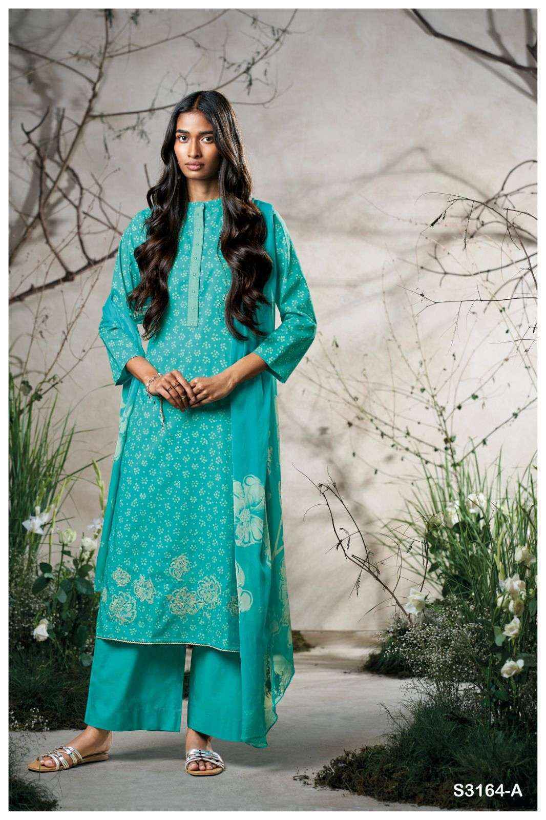 Ganga Arisha 3164 Cotton Dress Material Wholesale Price  ( 4 Pcs Catalog )