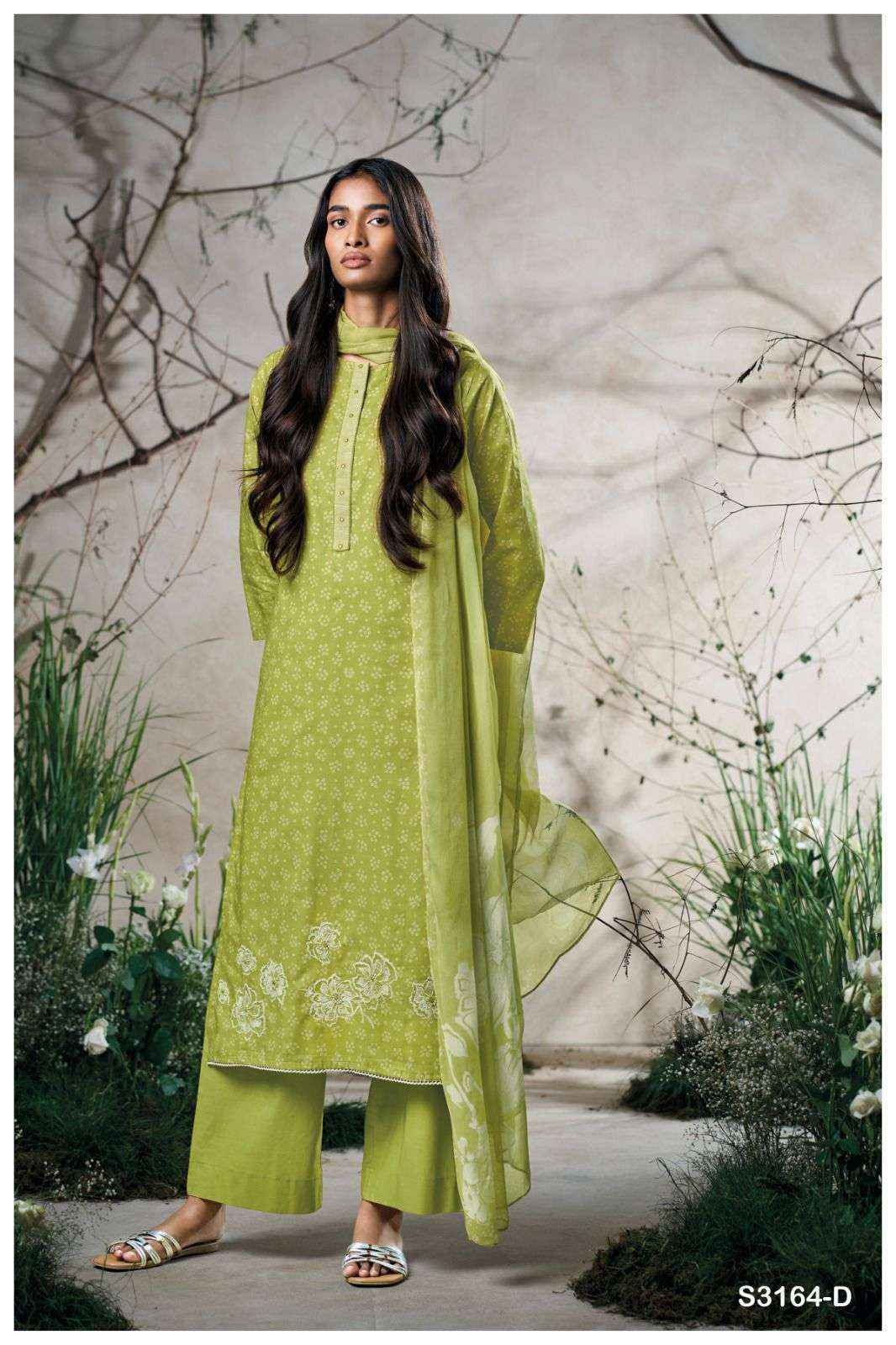 Ganga Arisha 3164 Cotton Dress Material Wholesale Price  ( 4 Pcs Catalog )