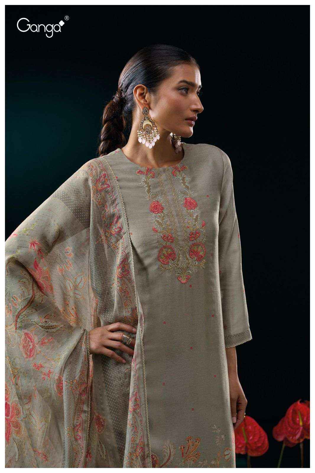 Ganga Fashion Fraide 3117 Designer Silk Exclusive Dress Material Wholesale Price ( 4 Pcs Catalog )