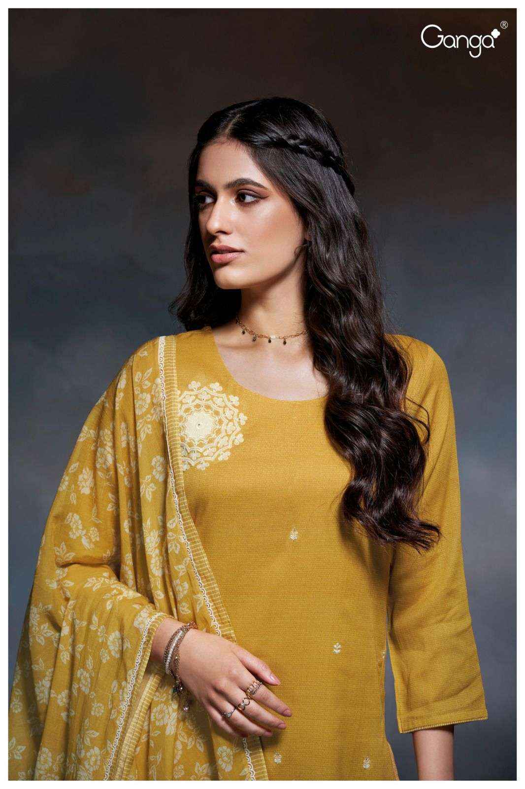 Ganga Fashion Maren 2763 Fancy Cotton Premium Design Suit Dress Material Wholesale Price ( 4 Pcs Catalog )