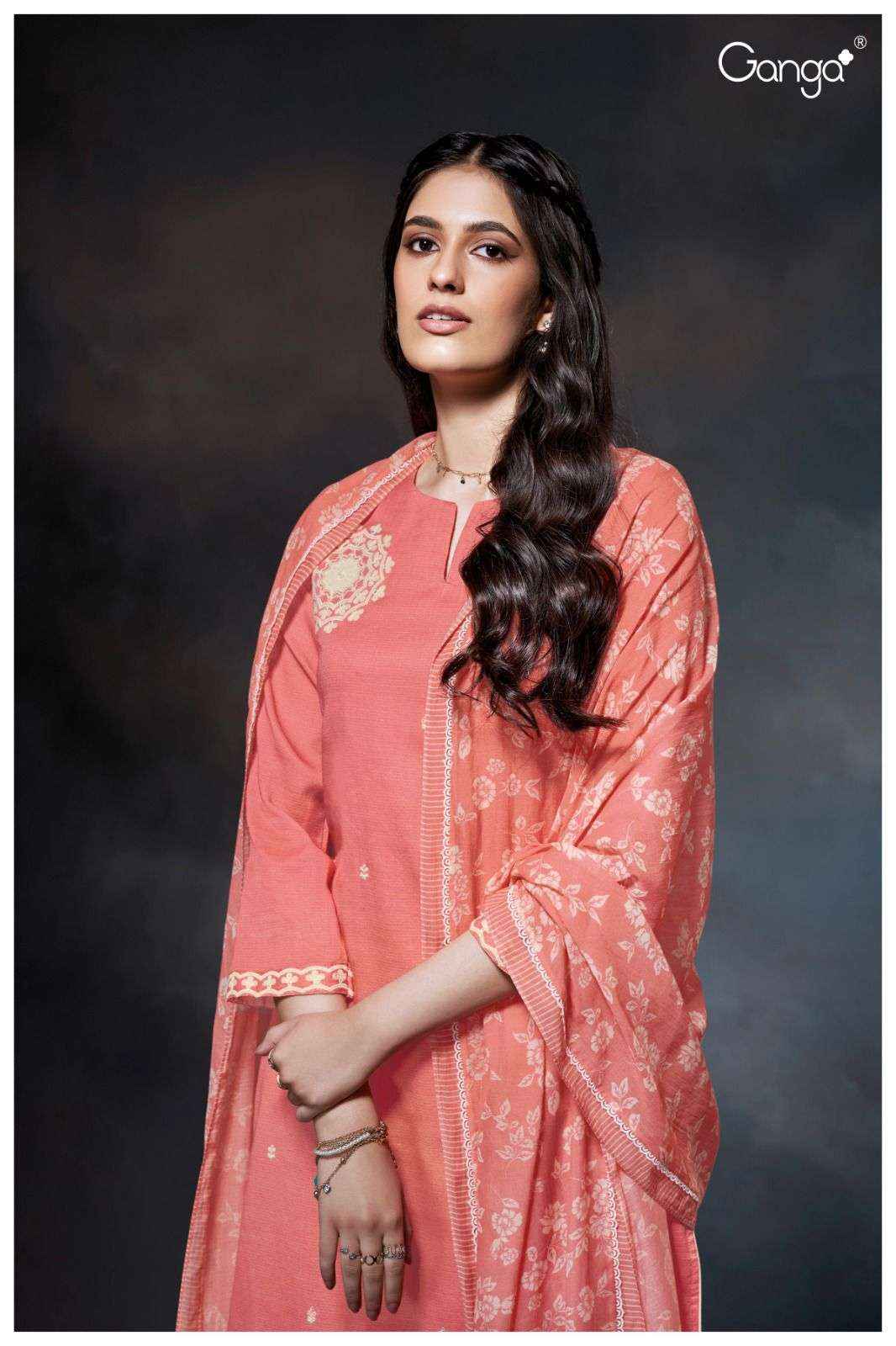 Ganga Fashion Maren 2763 Fancy Cotton Premium Design Suit Dress Material Wholesale Price ( 4 Pcs Catalog )