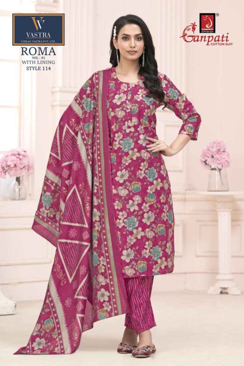 Ganpati Roma Vol 1 Readymade Mexican Silk Set Wholesale Price ( 15 Pcs Catalog )