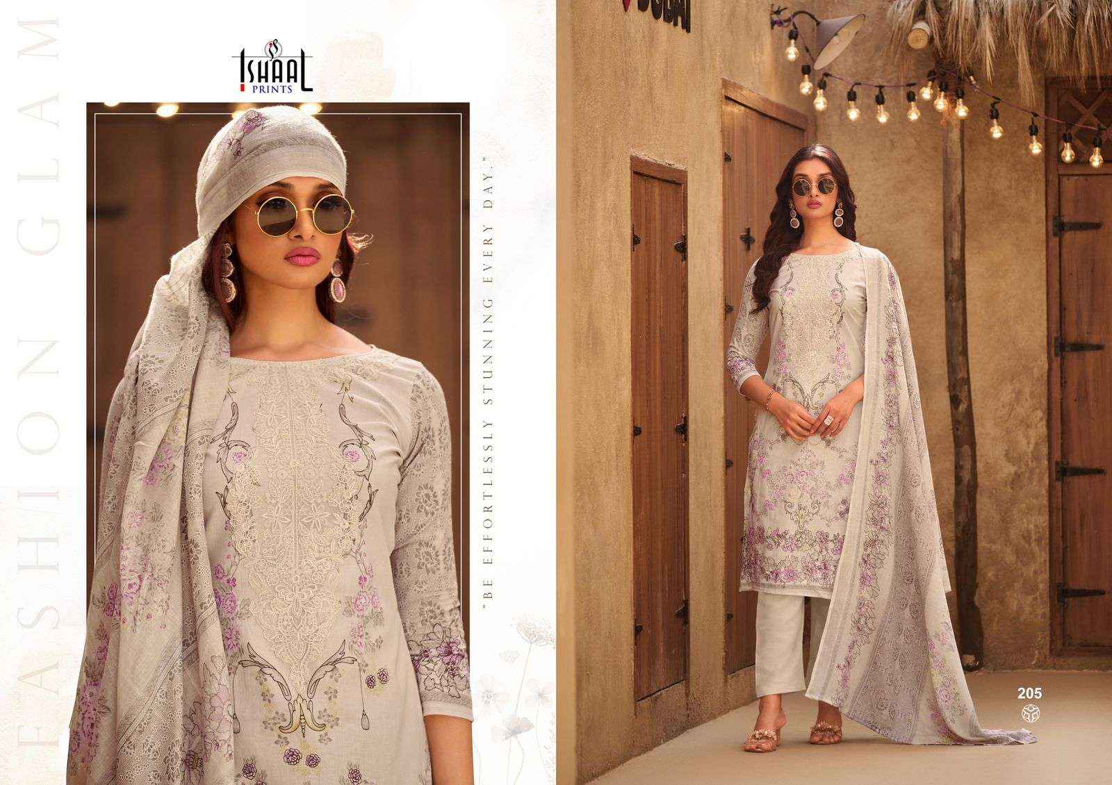 ISHAAL PRINTS MARIA VOL 2 LAWN COTTON FANCY SUIT DRESS MATERIAL MATERIAL WHOLESALE PRICE ( 8 PCS CATALOG )