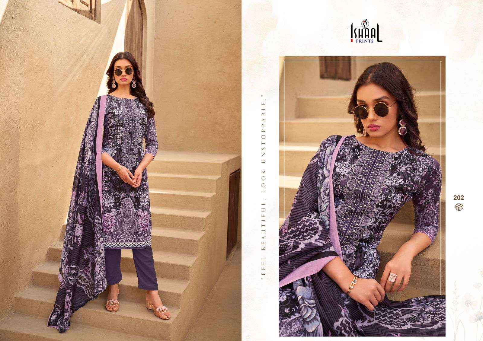 ISHAAL PRINTS MARIA VOL 2 LAWN COTTON FANCY SUIT DRESS MATERIAL MATERIAL WHOLESALE PRICE ( 8 PCS CATALOG )