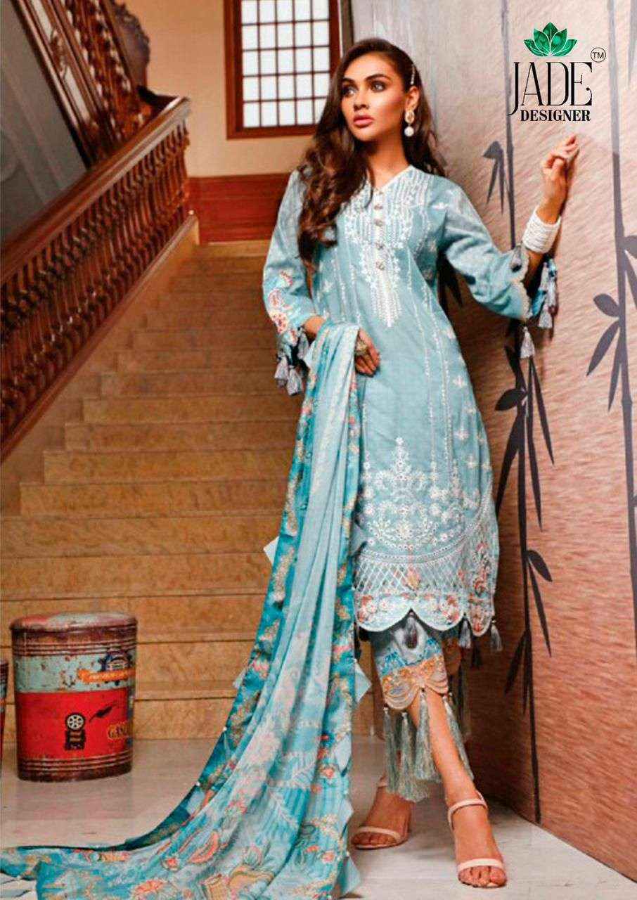 JADE CRIMSON EXCLUSIVE HEAVY LAWN COLLECTION VOL 13 LAWN COTTON SUIT DRESS MATERIAL WHOLESALE PRICE ( 6 PCS CATALOG )