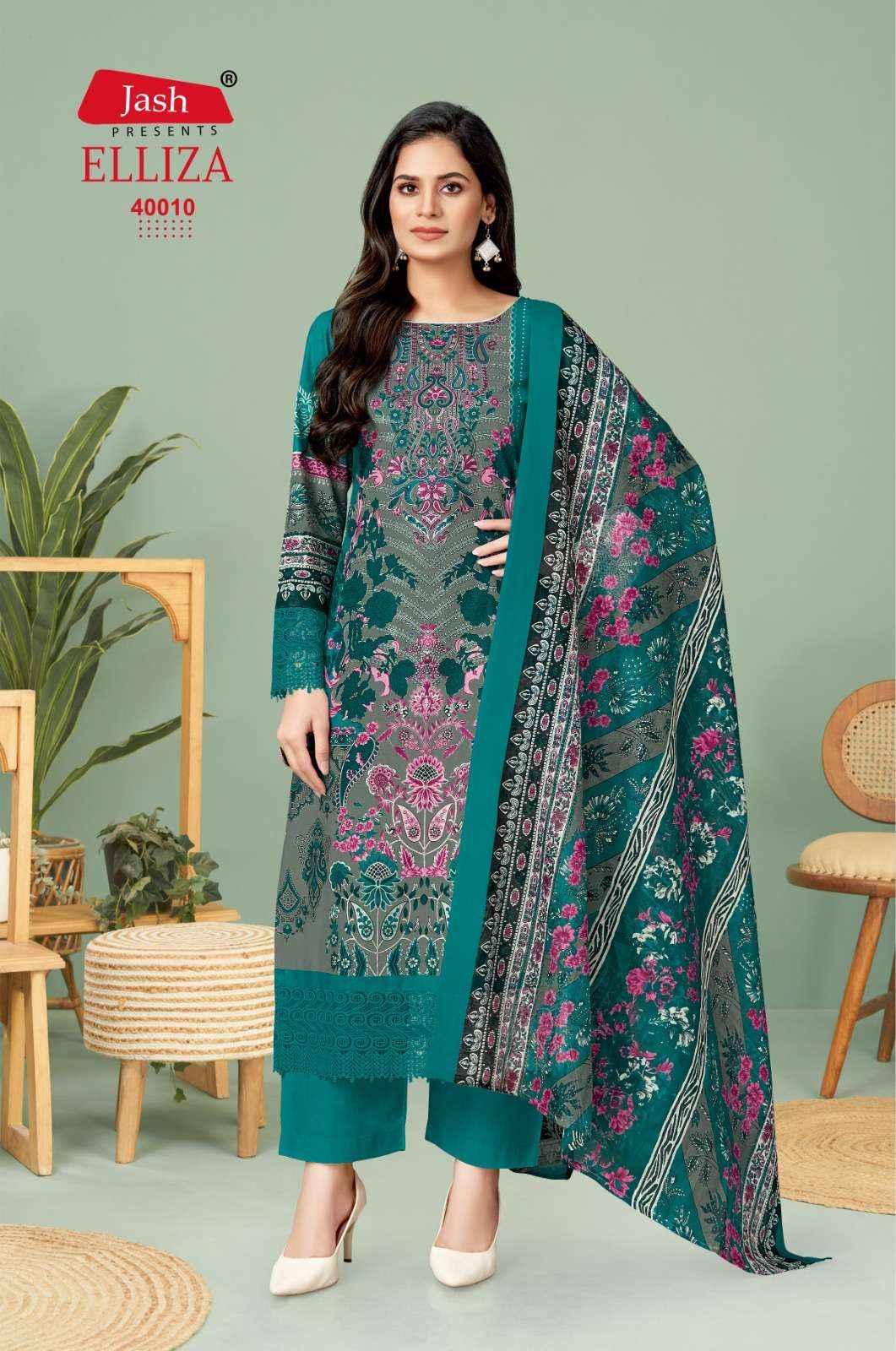 JASH ELLIZA VOL 40 COTTON DIGITAL PRINT DRESS MATERIAL WHOLESALE PRICE ( 10 PCS CATALOG )