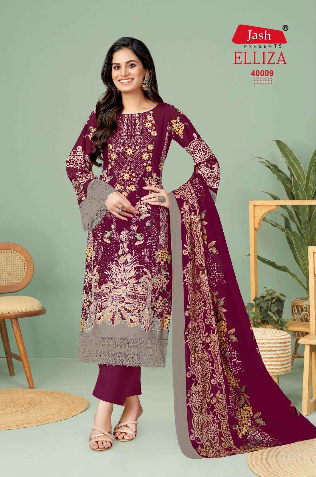 JASH ELLIZA VOL 40 COTTON DIGITAL PRINT DRESS MATERIAL WHOLESALE PRICE ( 10 PCS CATALOG )