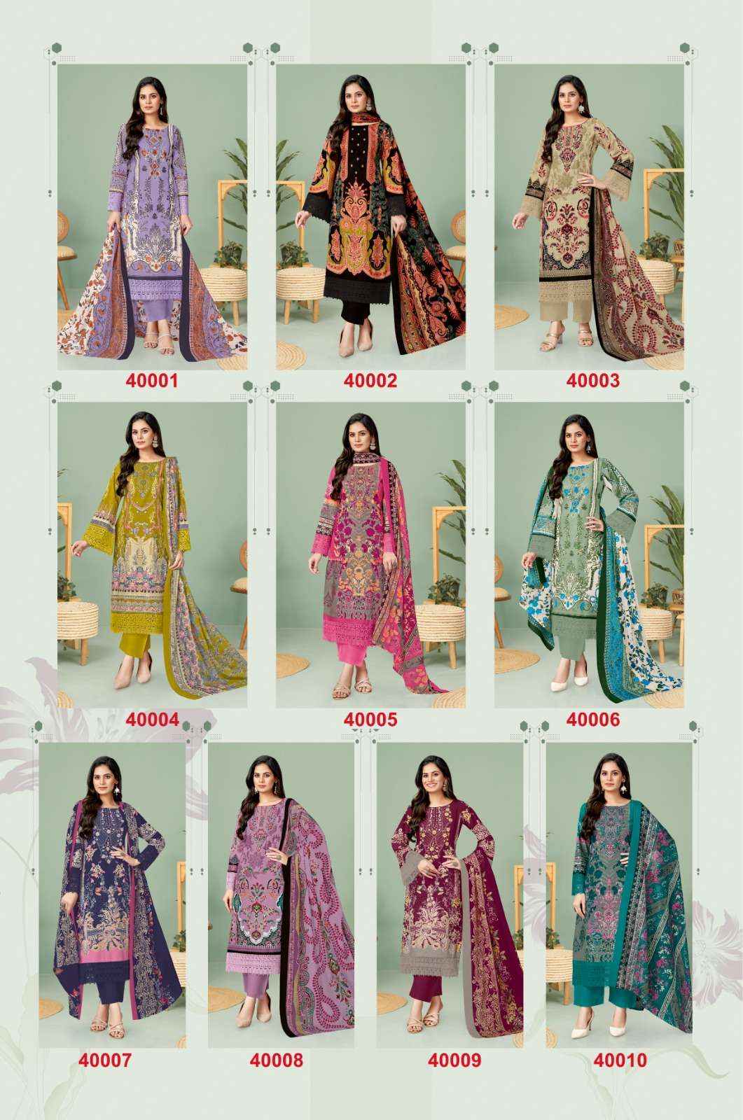 JASH ELLIZA VOL 40 COTTON DIGITAL PRINT DRESS MATERIAL WHOLESALE PRICE ( 10 PCS CATALOG )