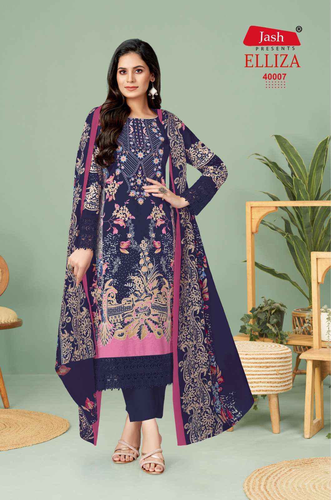 JASH ELLIZA VOL 40 COTTON DIGITAL PRINT DRESS MATERIAL WHOLESALE PRICE ( 10 PCS CATALOG )