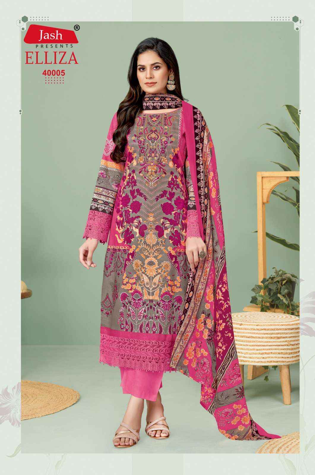 JASH ELLIZA VOL 40 COTTON DIGITAL PRINT DRESS MATERIAL WHOLESALE PRICE ( 10 PCS CATALOG )