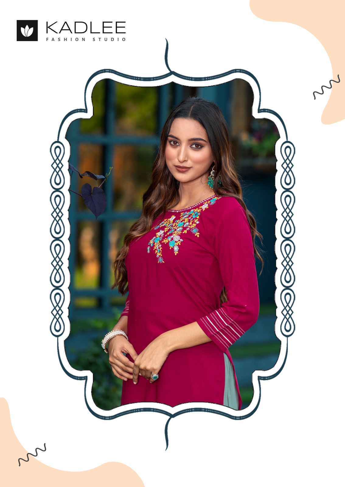 Kadlee Kaveri Vol 2 Wholesale Rayon Kurti With Pant ( 6 Pc Catalouge )