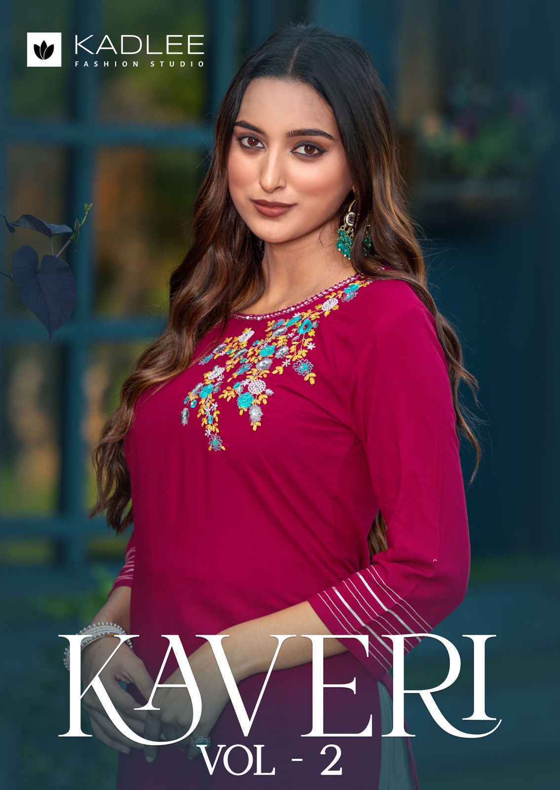 Kadlee Kaveri Vol 2 Wholesale Rayon Kurti With Pant ( 6 Pc Catalouge )