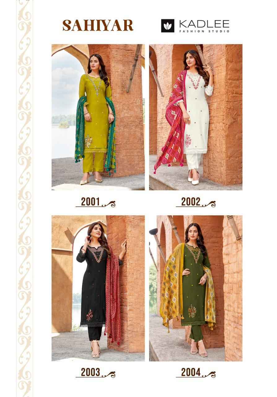 Kadlee Sahiyar Viscouse Kurti Combo Wholesale Price ( 4 Pcs Catalog )