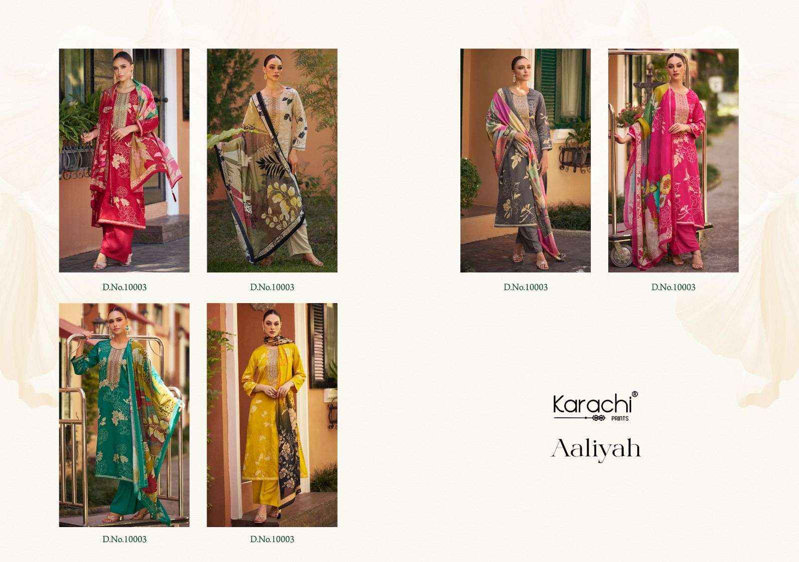 Karachi Prints Kesar Aaliyah Pure Jam Satin Suit Dress Material Wholesale Price ( 6 Pcs Catalog )