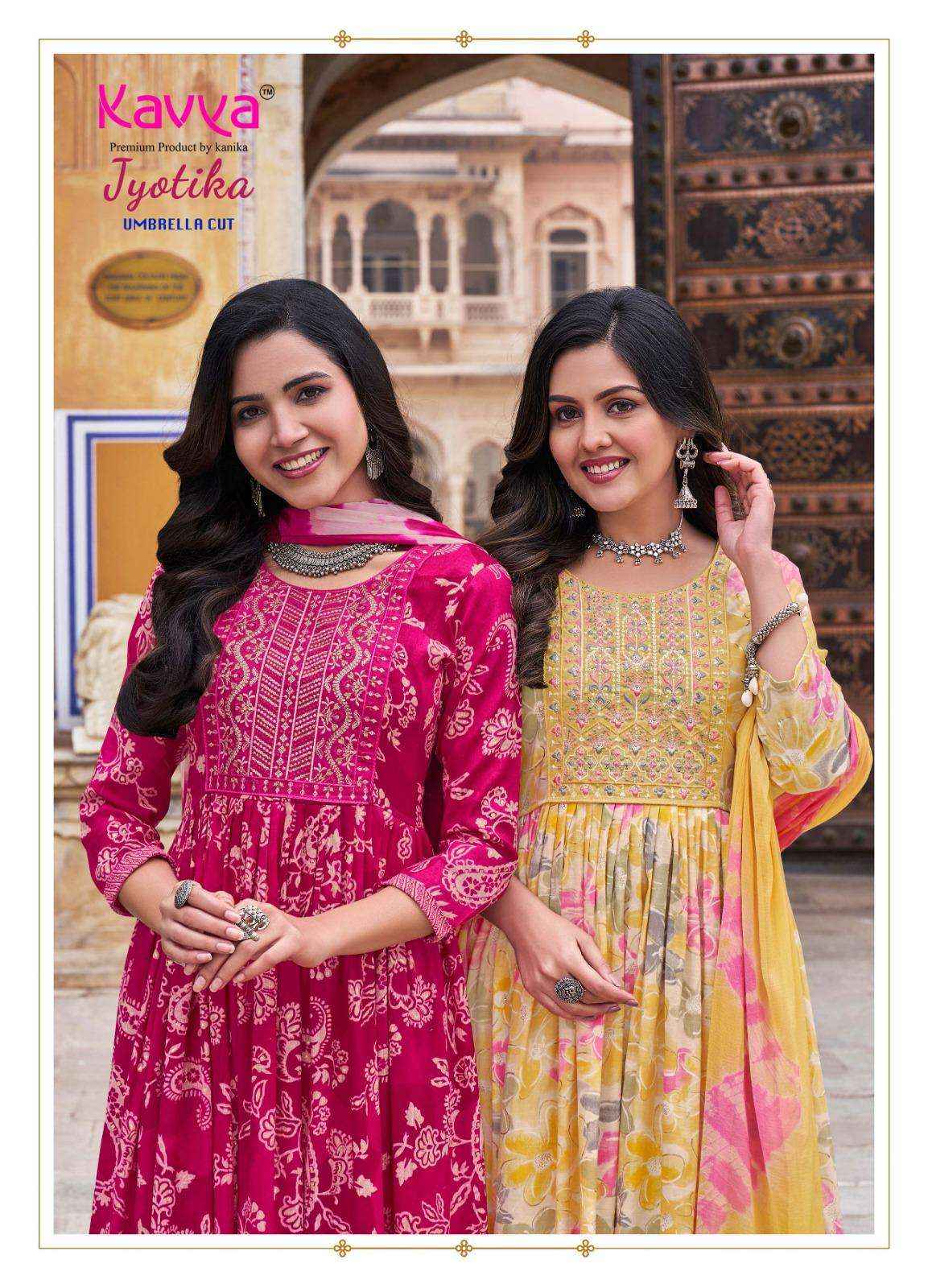 Kavya Jyotika Vol 12 Fancy Readymade Anarkali Wholesale Price ( 10 Pcs Catalog )