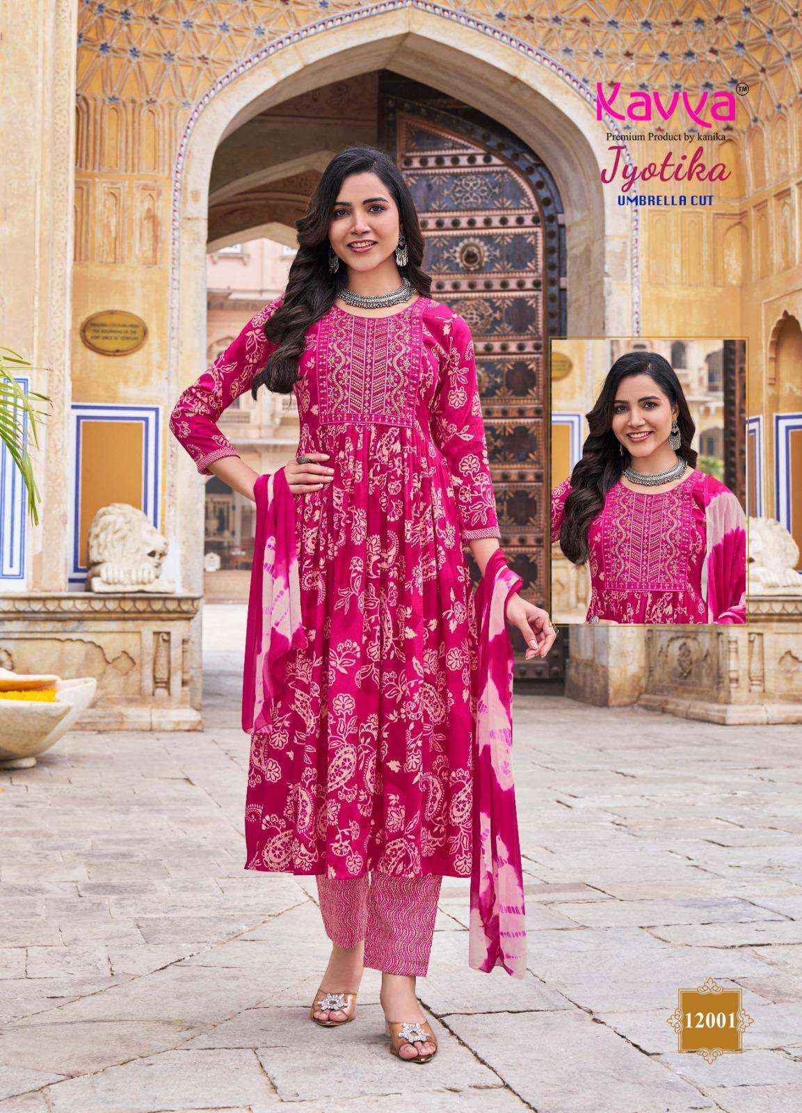 Kavya Jyotika Vol 12 Fancy Readymade Anarkali Wholesale Price ( 10 Pcs Catalog )