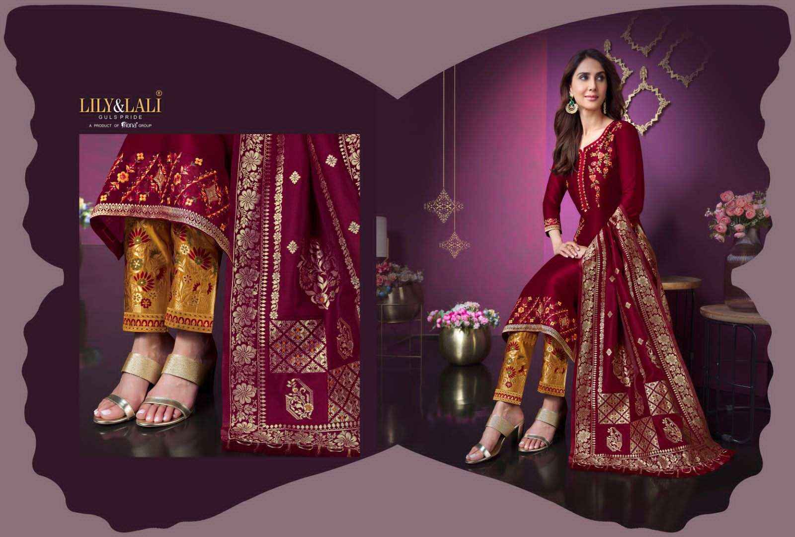 LILY & LALI DESIGNER MEENAKARI VOL 3 READYMADE DESIGNER SUITS ( 8 PCS CATALOG )