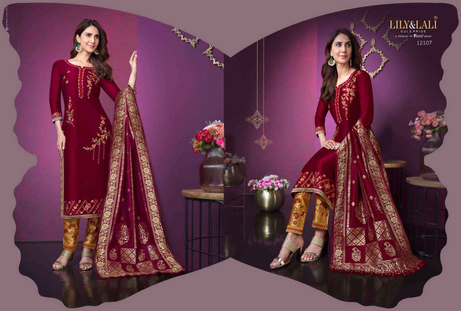 LILY & LALI DESIGNER MEENAKARI VOL 3 READYMADE DESIGNER SUITS ( 8 PCS CATALOG )