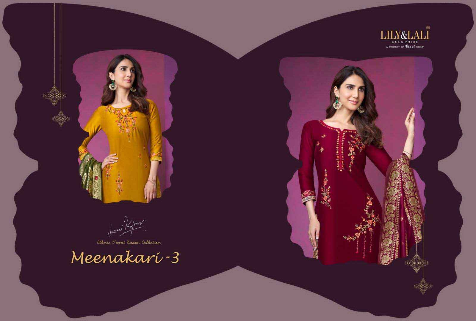 LILY & LALI DESIGNER MEENAKARI VOL 3 READYMADE DESIGNER SUITS ( 8 PCS CATALOG )