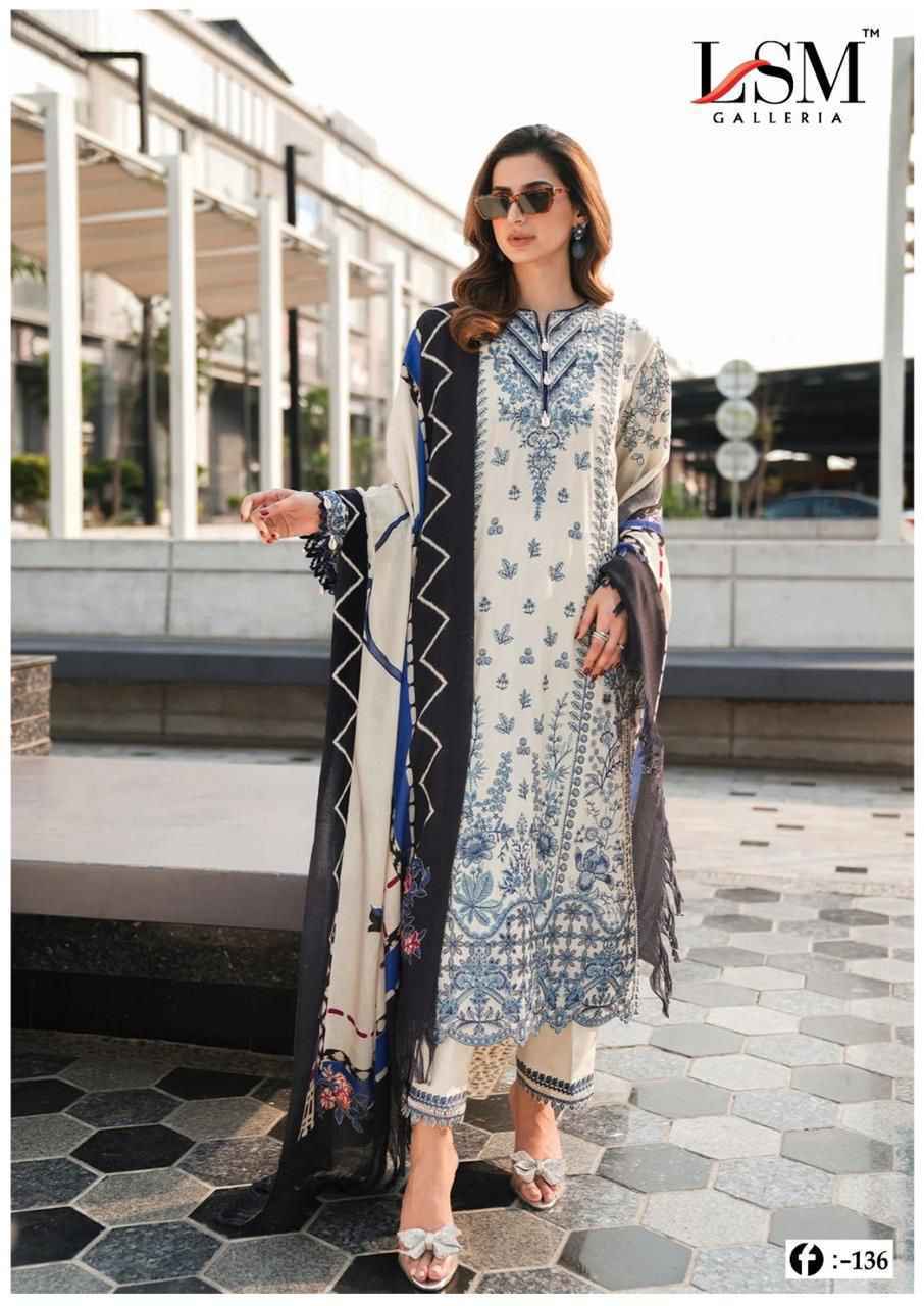 LSM Galleria Firdous Queen Lawn Vol 13 Lawn Cotton Salwar Kameez Wholesale Price ( 6 Pcs Catalog )