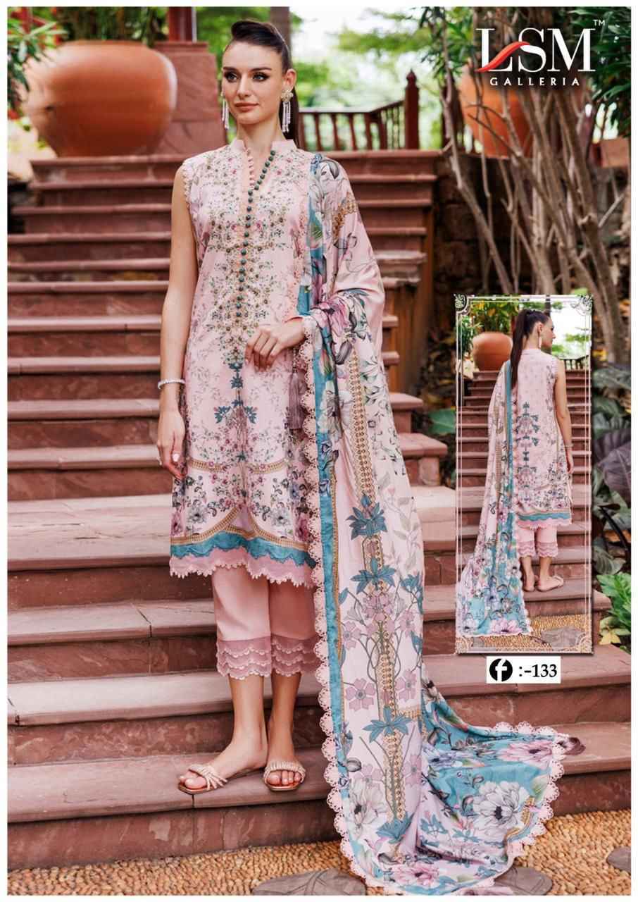 LSM Galleria Firdous Queen Lawn Vol 13 Lawn Cotton Salwar Kameez Wholesale Price ( 6 Pcs Catalog )