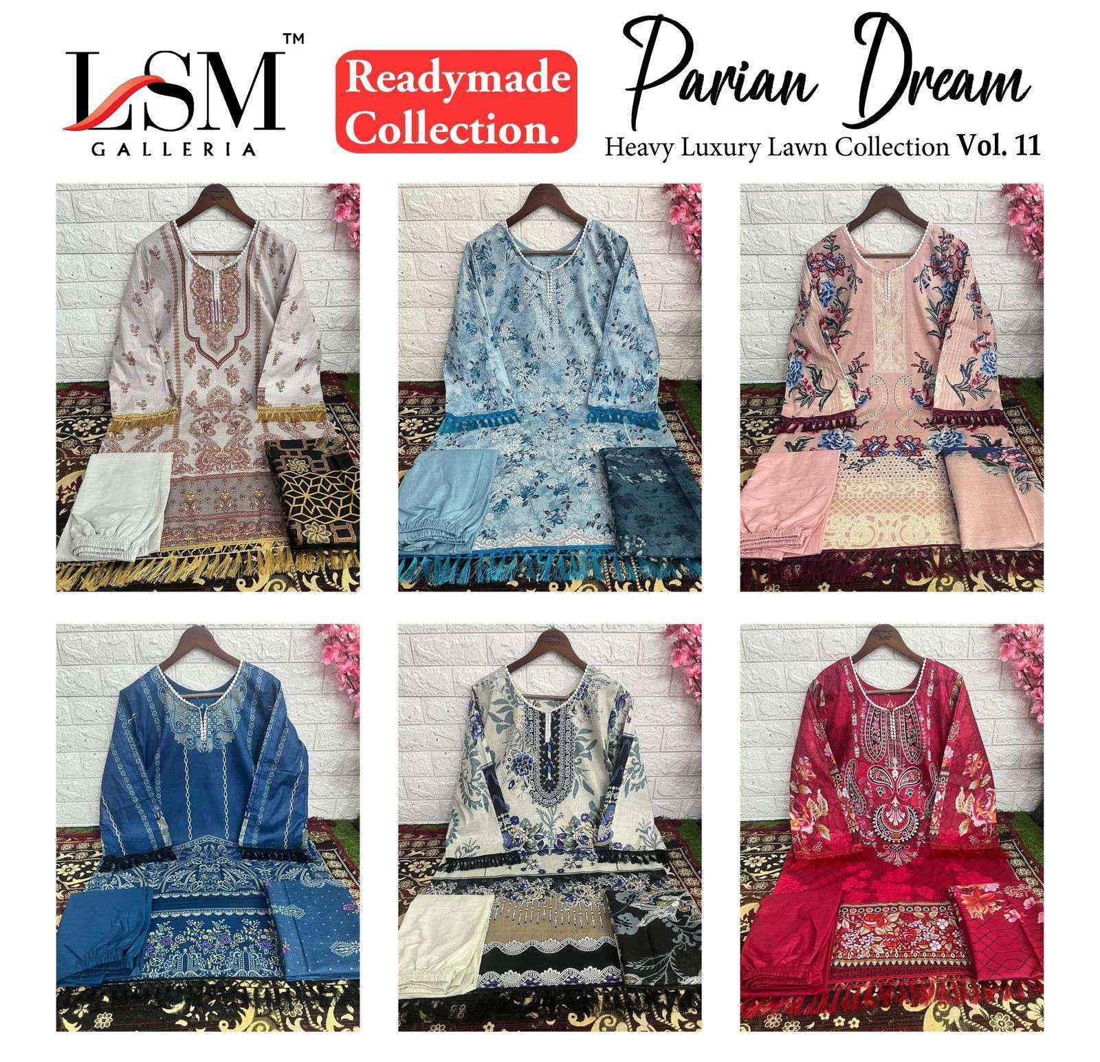 LSM Galleria Parian Dream Vol 11 Readymade Wholesale Price ( 6 Pcs Catalog )