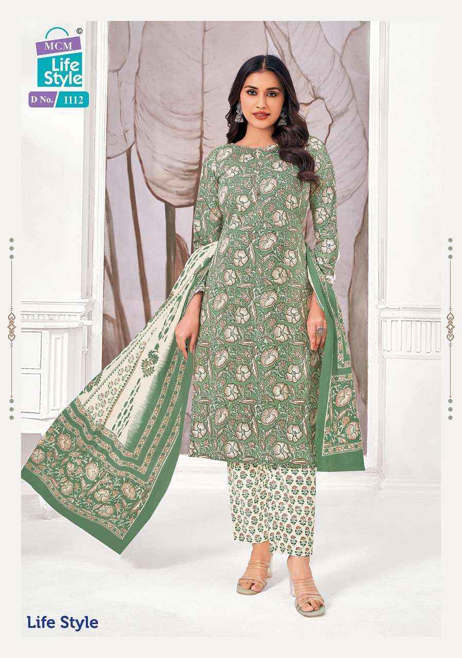 Mcm Life Style Vol 11 Readymade Pure Cotton Readymade Top Bottom Dupatta Set Wholesale Price ( 12 Pcs Catalog )