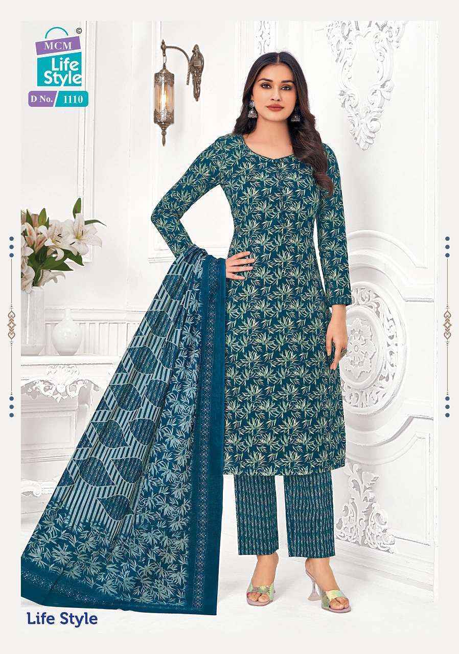 Mcm Life Style Vol 11 Readymade Pure Cotton Readymade Top Bottom Dupatta Set Wholesale Price ( 12 Pcs Catalog )