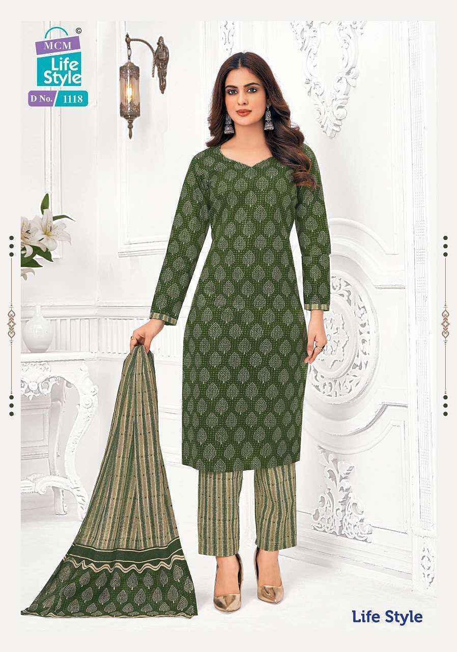 Mcm Life Style Vol 11 Readymade Pure Cotton Readymade Top Bottom Dupatta Set Wholesale Price ( 12 Pcs Catalog )