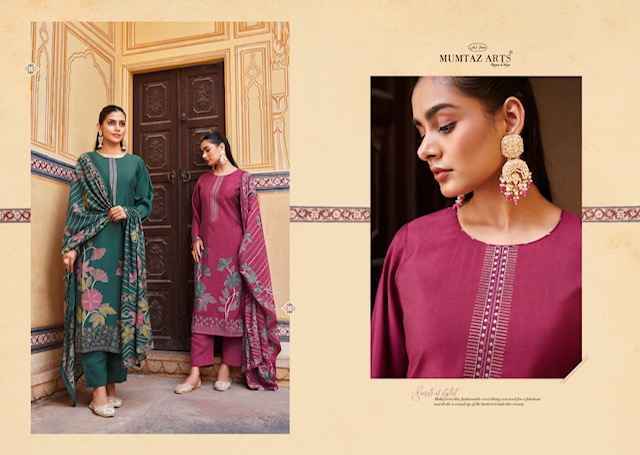 Mumtaz Arts Naqsh Viscouse Musline Dress Material Wholesale Price ( 4 Pcs Catalog )